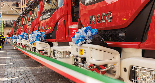 Official handover ceremony of the new Magirus urban fire-fighting vehicles