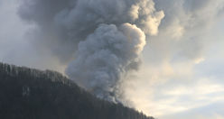 landscape with smoke