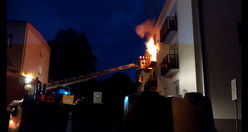 Caught in burning apartment